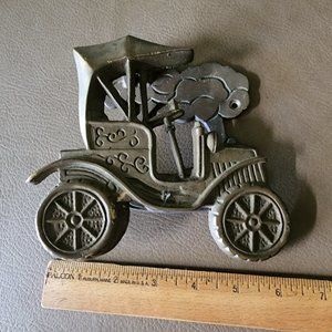 Vintage Brass Door Knocker Ford Model T Car 70s